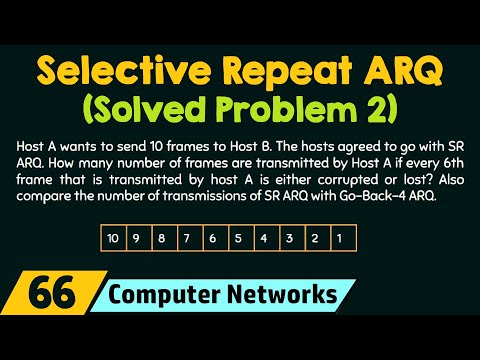 Selective Repeat ARQ Solved Problem 2