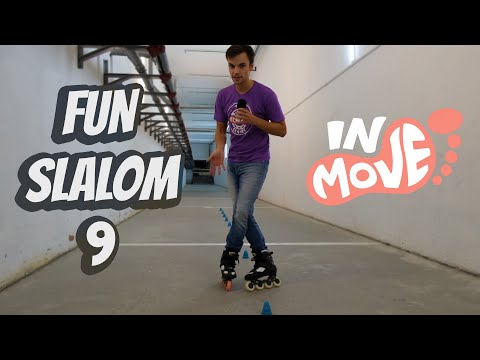 FUN SLALOM TUTORIALS ON INLINE SKATES 9 - PIVOTS, SWANS combos
