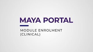 Guide Video Module Enrolment Clinical