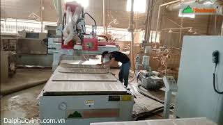 Máy CNC trung tâm 2.5D Woodmsater | Máy cnc thay dao tự động, khoan 5 mặt