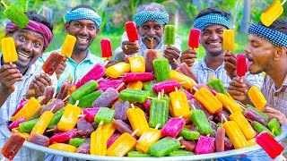 Download lagu KUCHI ICE | FRUIT POPSICLES | Healthy Homemade Colorful Popsicle Making in Village | Stick Ice Cream mp3