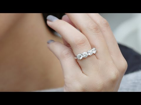 Lab Grown Diamond Wedding Band | Five Stone Ring | Ada Diamonds