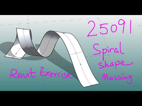 25091 - Spiral Shape Massing Exercise in Revit