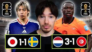 The Netherlands Win Group F, Sweden Advance, Japan To Face Brazil, Tunsia Awful | World Cup Recap