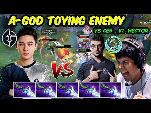 Abed Pangolier S-Tier MIDLANE A-GOD Toying Enemy vs OG.Ceb K1 Hector Dota 2 pro Gameplay