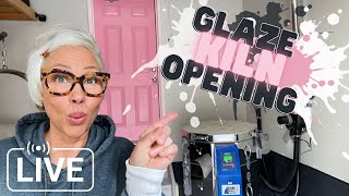 💕 GLAZE KILN OPENING!! New Glaze Combos and Techniques!! Sarah Walton Pottery is live!