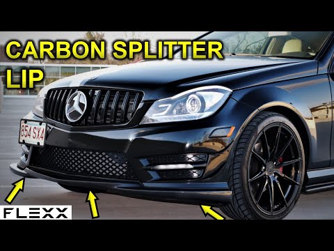 Installed a godhand Carbon Splitter Lip on my Mercedes C250 C300 W204