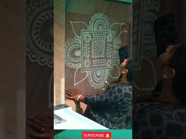 Beautiful alpana rangoli designs by swagata - video 2