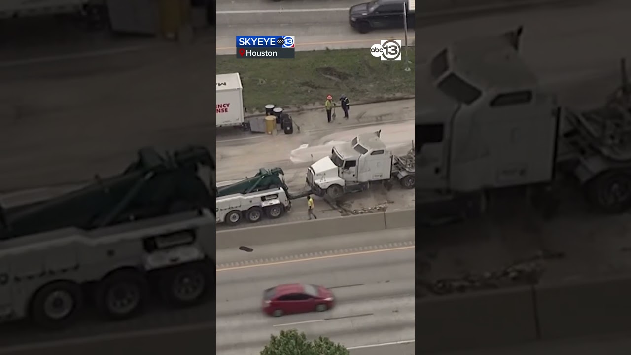 Overturned big rig shuts down I-610 East Loop northbound lanes at I-10 East Freeway, TranStar shows