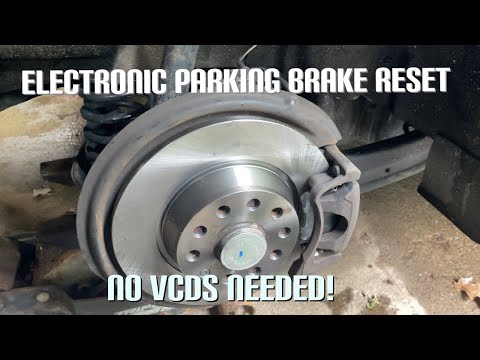 How to reset rear electronic parking brake! Audi/VW No Vcds needed!  M