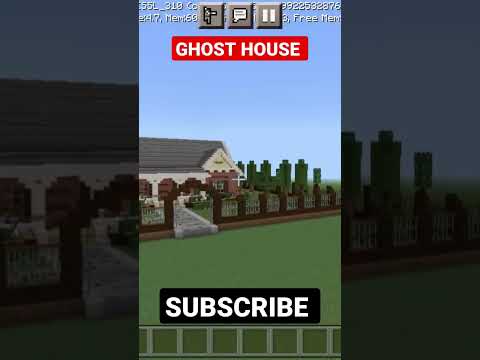 GAVY GAMER - Ghost 👻 House 🏡 build in Minecraft very hard work #minecraftshorts #youtube #youtubeshorts
