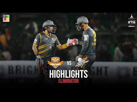 Eliminator Highlights: Cape Town Samp Army vs Harare Hurricanes | Zim Afro T10