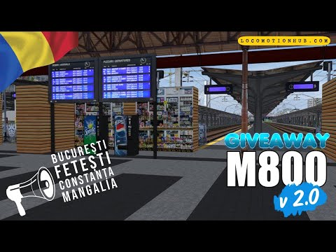 🔞TRAIN SIMULATOR ROMANIA - LANSAREA RUTEI M800 V2.0 BUCURESTI NORD - FETESTI - CONSTANTA - MANGALIA