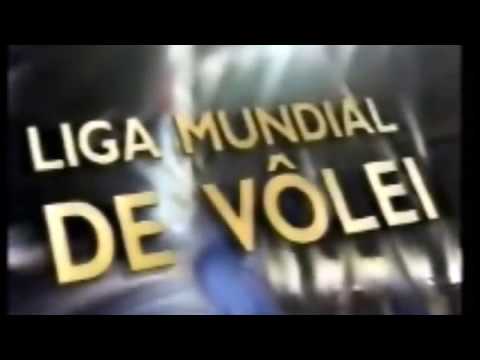 LIGA MUNDIAL (1993) - chamadas e vinheta - Brasil x Itália - semifinal