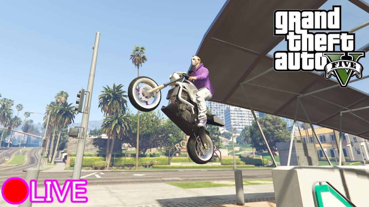 泣きながらGTA5　スタント配信 (GTA5 HIT A STUNT)