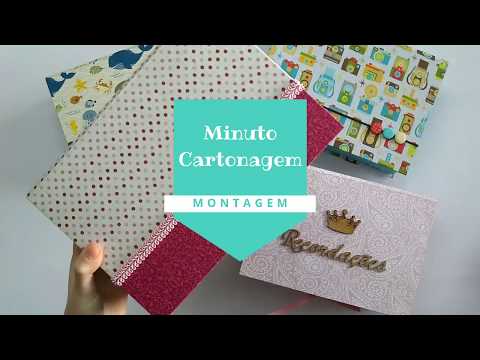 Minuto Cartonagem: Opções de fechamento Caixa Livro