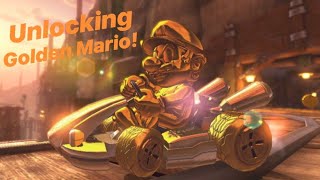 Unlocking GOLDEN Mario in Mario Kart 8 Deluxe!