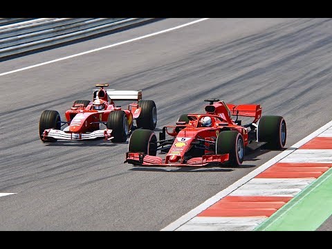 Ferrari F1 2018 vs Ferrari F1 2004 - Red Bull Ring