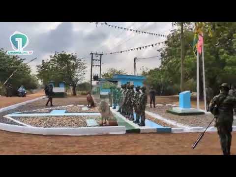 Ghana Armed Forces Quarter Guard Prepares to Receive Special Guest at Bundase