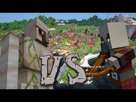 How Many Iron Golems Does it Take to Defeat a Pillager Raid? Minecraft Mob Battle Experiment (2021)