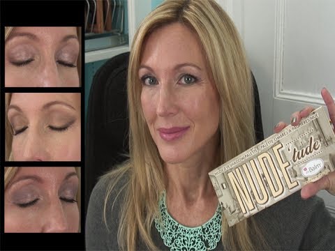 3 Eyeshadow Tutorials for Mature Droopy Lids with The Balm Nude Tude Video