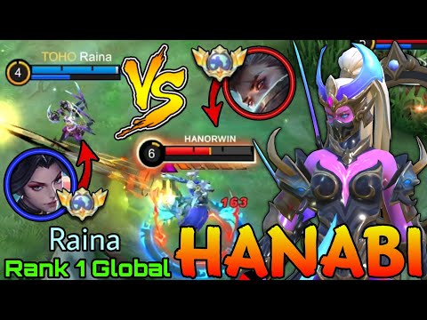 No.1 Hanabi VS Top Global Granger - Top 1 Global Hanabi by Raina - Mobile Legends