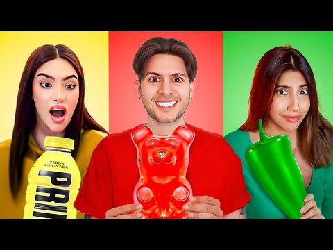 24 HOURS EATING A SINGLE COLOR