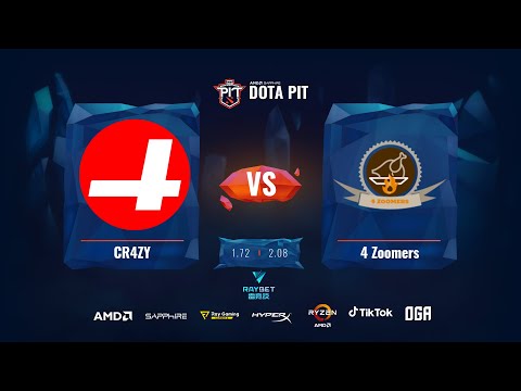 CR4ZY vs 4 Zoomers | AMD SAPPHIRE OGA DOTA PIT NA/LATAM Upper Bracket (BO3) | - Game 2