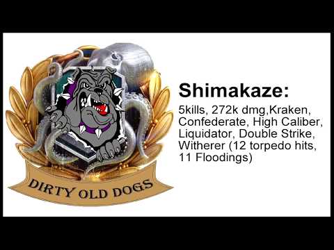 Shimakaze - 272k dmg, Kraken, Confederate, High Caliber, Liquidator, Witherer, Double Strike