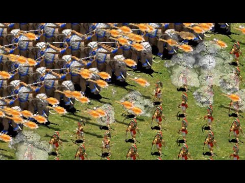 200 Ballista Elephants vs 1000 Elite Plumed Archers | Age of Empires II