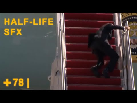 President Biden falls on Air Force One stairs with Half-Life Sound Effects