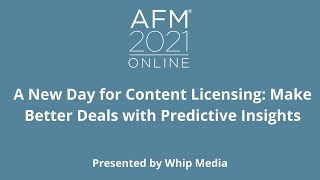 A New Day for Content Licensing  Make Better Deals with Predictive Insights