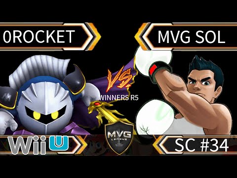 0Rocket (Diddy Kong & Meta Knight) vs MVG Sol (Little Mac) - SSB4 Winners R5 - Smash Wii U
