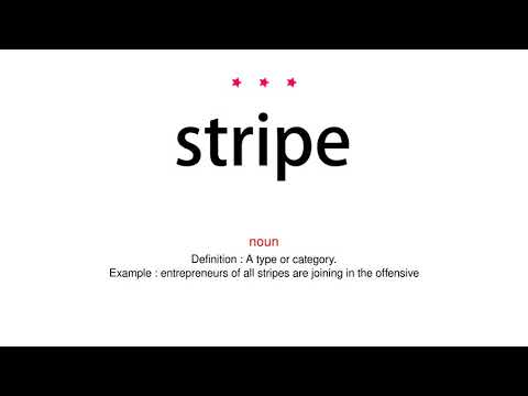 How to pronounce stripe - Vocab Today