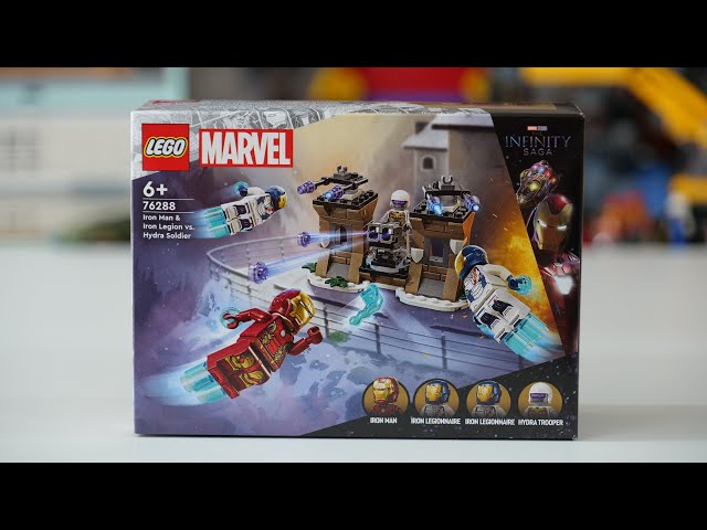 Vídeo relacionado con LEGO Marvel Iron Man y Legión de Hierro vs. Soldado de Hydra con Armas de Juguete y Minifiguras, Juego de Aventuras, Regalo para Niños, Niñas de 6 Años o Más Fans de los Superhéroes Vengadores 76288