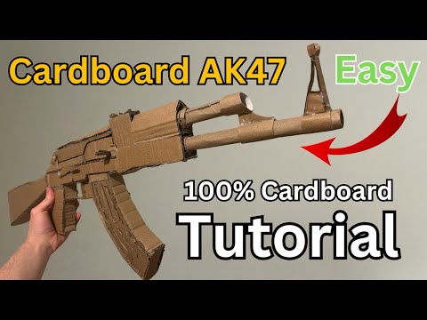 How to make an AK47 from cardboard - step by step TUTORIAL