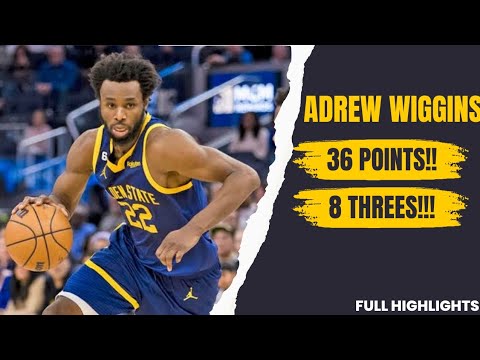 ANDREW WIGGINS ERUPTS FOR 36 POINTS AND 8 THREES MADE VS HOUSTON ROCKETS | FULL HIGHLIGHTS
