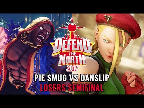 LOSERS SEMI: PIE Smug vs Danslip - Defend the North 2017 - Street Fighter V [1080p/60fps] HD