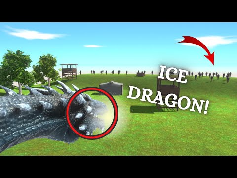 UNSTOPPABLE ICE DRAGON VS GIANT ARMY - Animal Revolt Battle Simulator