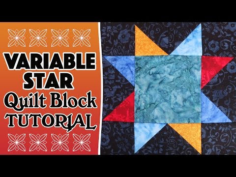 Quilting Blocks: Variable Star Quilt Block Tutorial (using half-square triangles)