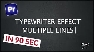 How to make Typewriter Effect Multiple Lines | Premiere Pro