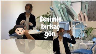 Ağız ve diş sağlığı 🦷 Benimle birkaç gün|Klinik| Vlog | staj |
