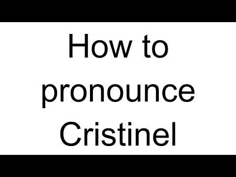 How to Pronounce Cristinel (Romanian)