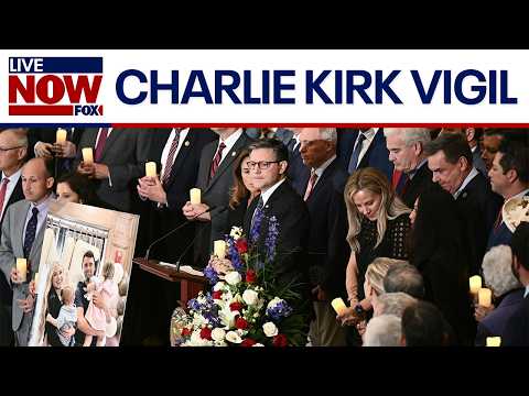 Video | Lawmakers hold vigil for Charlie Kirk on Capitol Hill