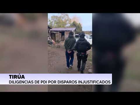 Operativo en Tirúa deja dos detenidos: PDI incauta armas, municiones y droga en dos inmuebles