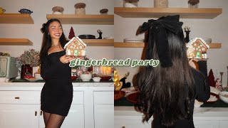 the CUTEST gingerbread house party + shopping for Christmas gifts!