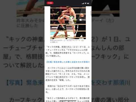 那須川天心が朝倉海を〝破壊〟したカーフキックを解説「あそこは鍛えようがない」