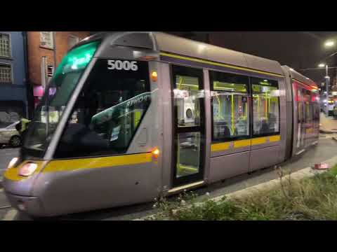 Dublin Tram LUAS at evening 13/11/2021