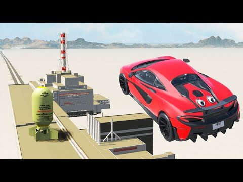 EXPERIMENT - Cars vs Nuclear Bombs #21 - BeamNG Drive | CrashTherapy