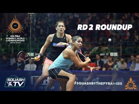 Squash: CIB PSA Women's World Champs 2019/20 - Rd 2 Roundup